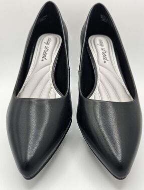 NIB Easy Street Superflex Pointe Pumps In Black Size 6.5 W